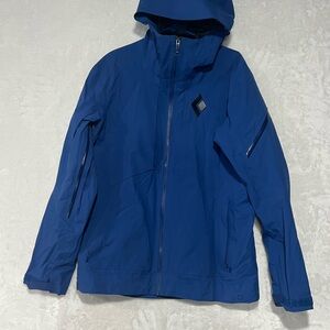 Men’s Black Diamond Mission Shell Ski/Snowboard Jacket Large Blue Gore Tex